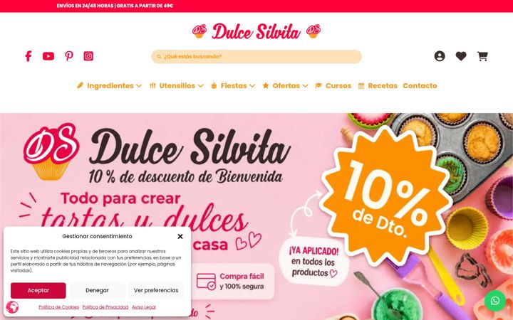 Snímek obrazovky dulcesilvita.es