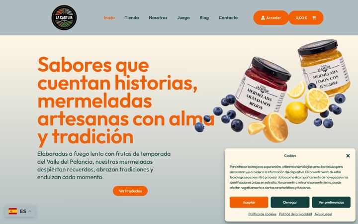Screenshot of dulceslacartuja.com