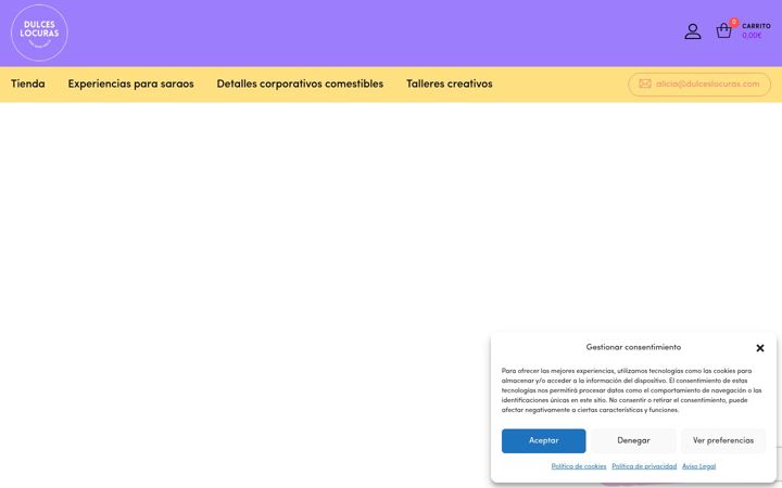 Screenshot of dulceslocuras.com