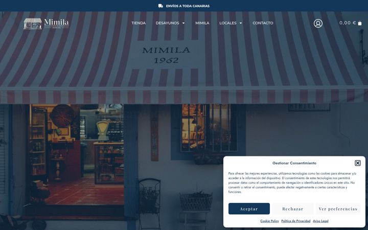 Screenshot of dulcesmimila.com
