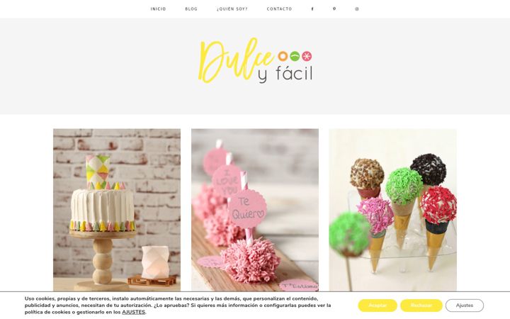 Screenshot of dulceyfacil.com
