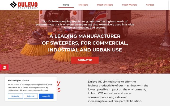 Screenshot van dulevo.co.uk