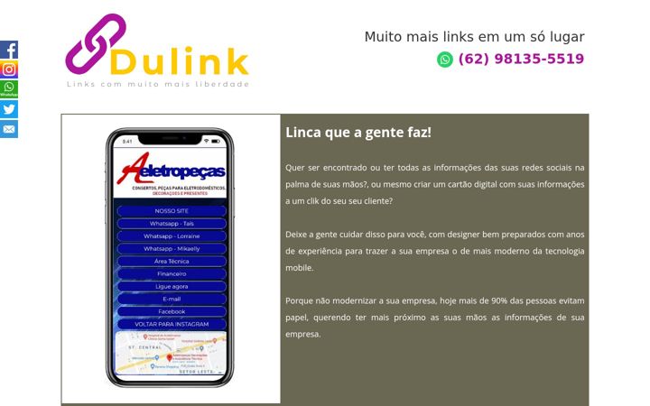 Skärmbild av dulink.com.br