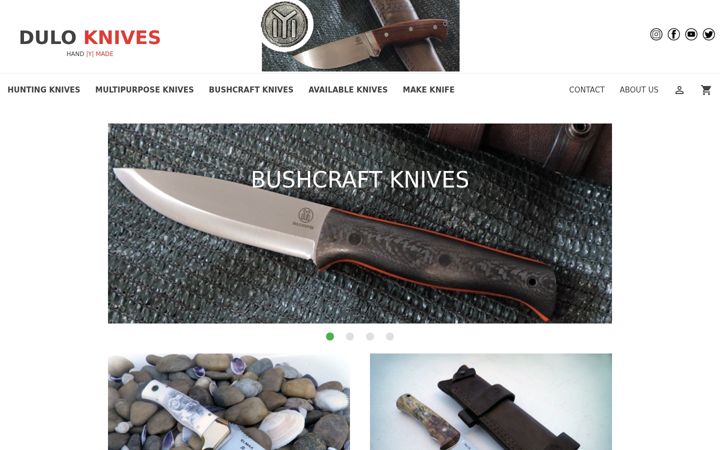 Screenshot of duloknives.com