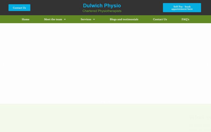 Screenshot di dulwichphysioltd.co.uk