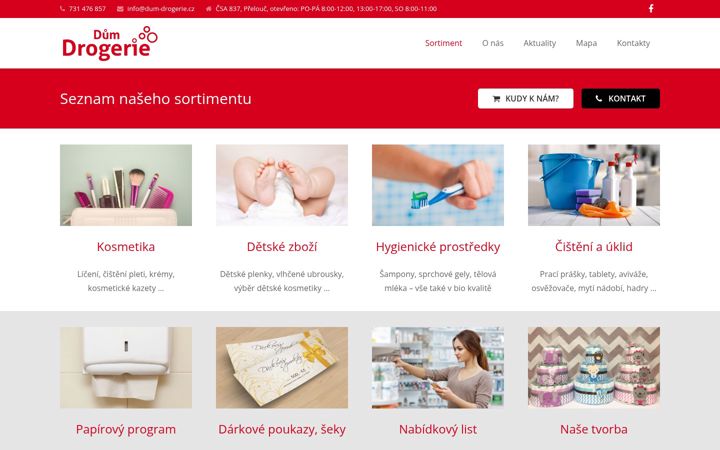 Skærmbillede af dum-drogerie.cz