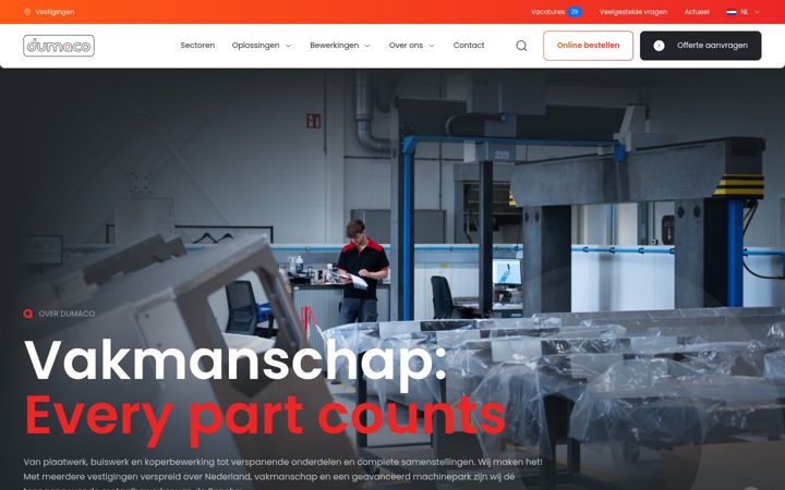 Screenshot of dumaco.com