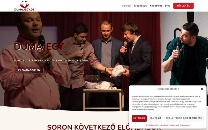 Screenshot of dumajegy.de