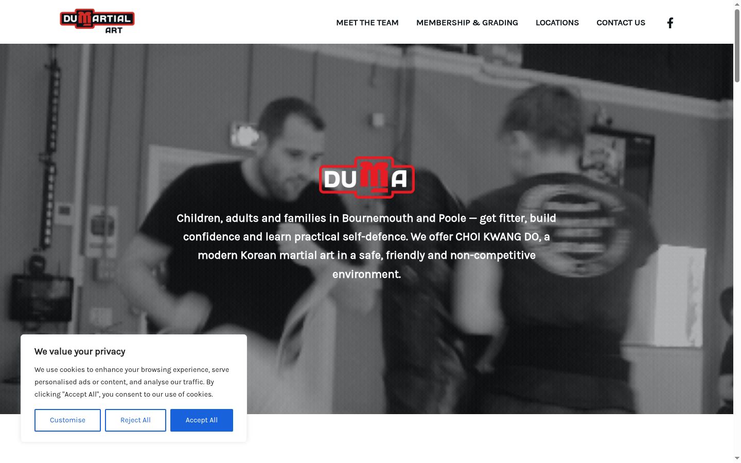Capture d'écran de la bannière de consentement affichée avant toute interaction