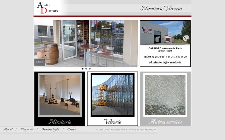 Screenshot of dumas-miroiterie.com