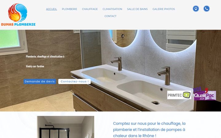 Screenshot of dumasplomberie.fr