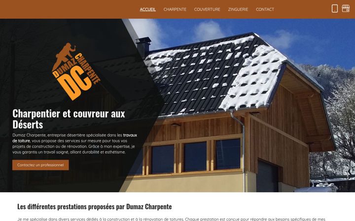 Screenshot of dumaz-charpente.fr