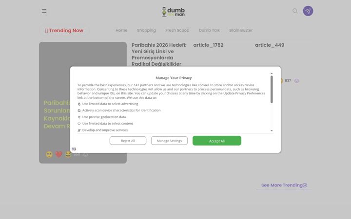 Screenshot of dumblittleman.com