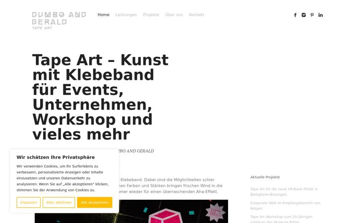 Screenshot of dumboandgerald.com