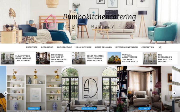 Screenshot of dumbokitchencatering.com