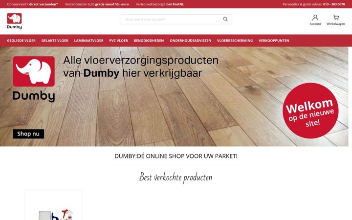 Captura de ecrã de dumby.nl