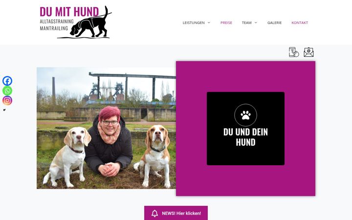 Screenshot di dumithund.de