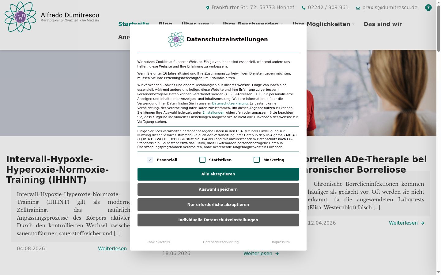 Screenshot tal-banner tal-kunsens muri qabel kwalunkwe interazzjoni