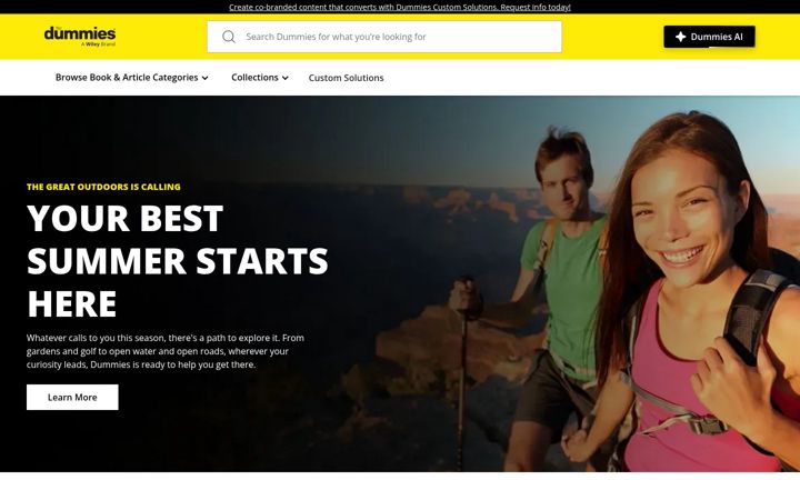Screenshot of dummies.com