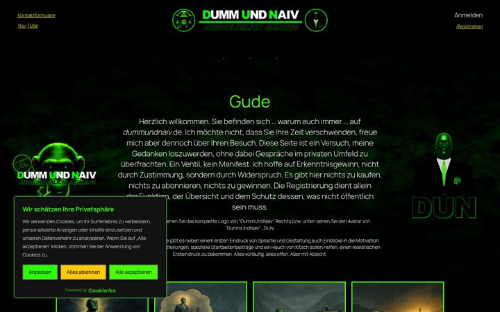 Screenshot di dummundnaiv.de