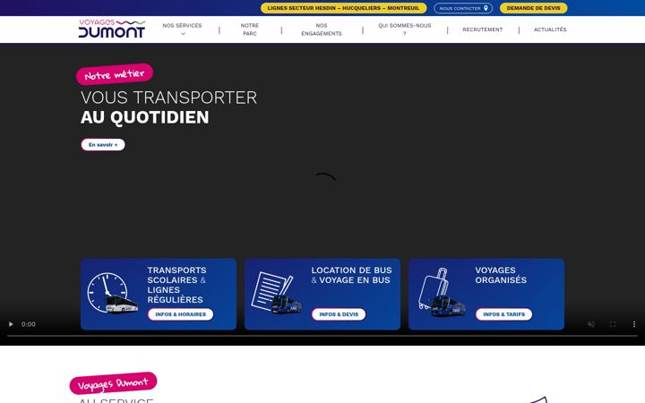 Screenshot of dumont-voyages.fr