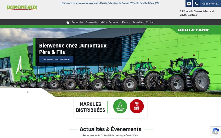 Screenshot of dumontaux.fr