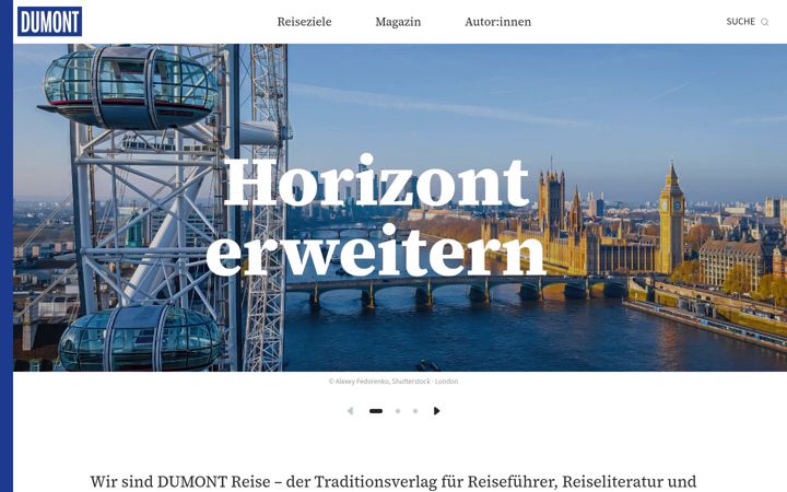 Screenshot of dumontreise.de