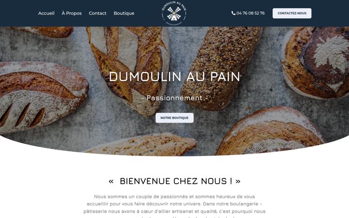 Screenshot of dumoulinaupain.fr