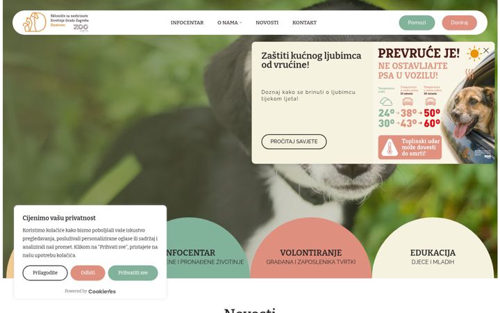 Screenshot of dumovec.hr