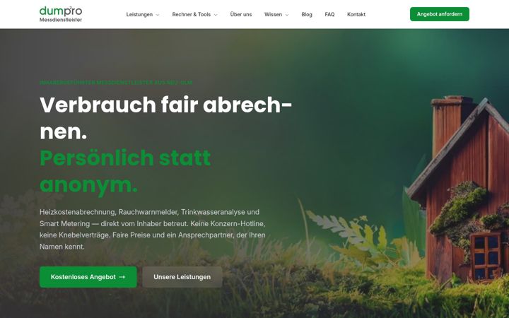 Screenshot of dumpro.de