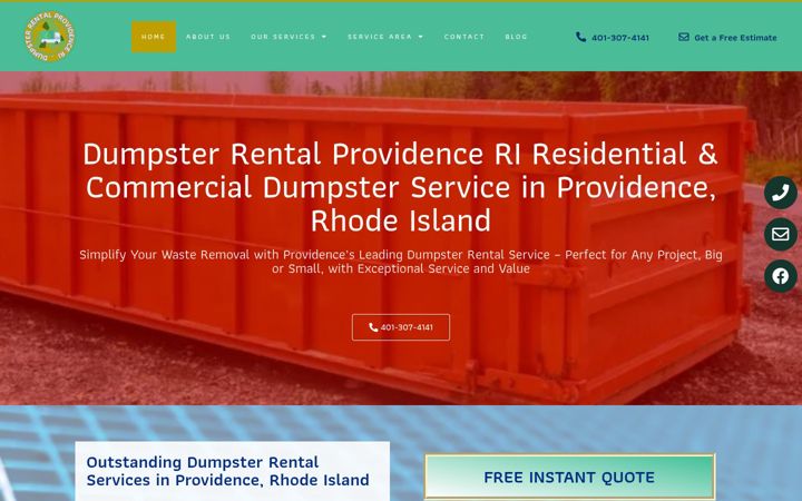 Screenshot of dumpster-rentalprovidenceri.com