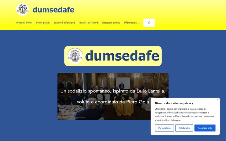 Screenshot di dumsedafe.it