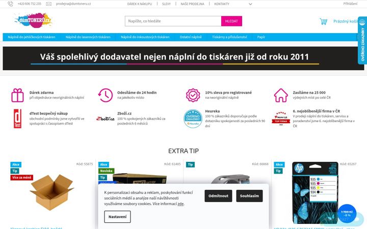 Screenshot του dumtoneru.cz
