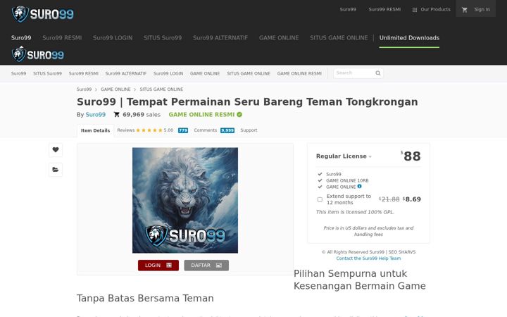 Screenshot of dumzi.com