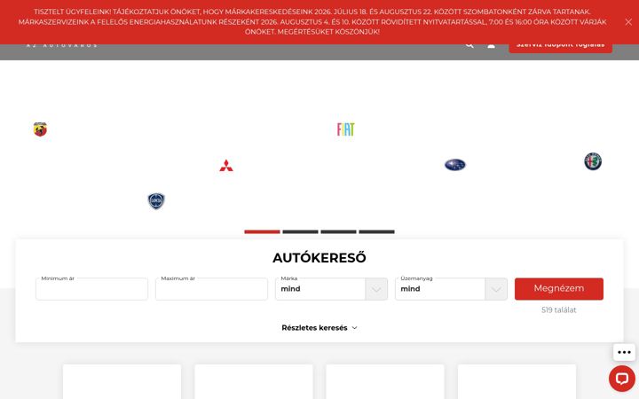 Képernyőkép: dunaauto.hu