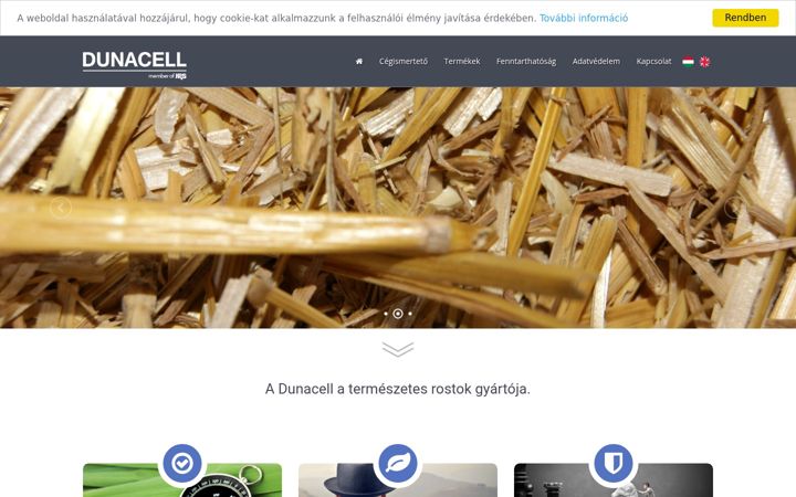 Screenshot of dunacell.com