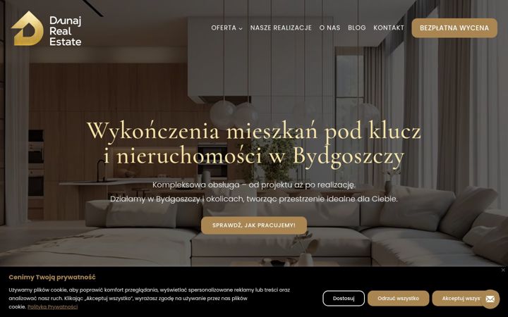 Screenshot of dunajrealestate.com