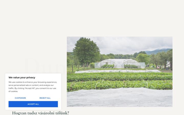 Screenshot di dunakanyareleskamraja.hu