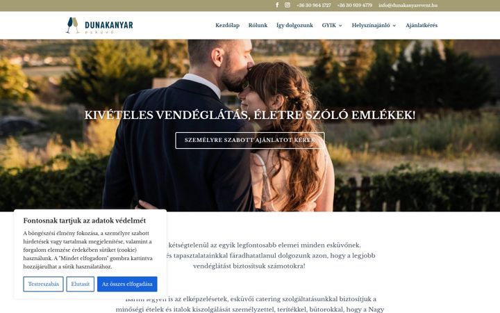 Screenshot di dunakanyareskuvo.hu
