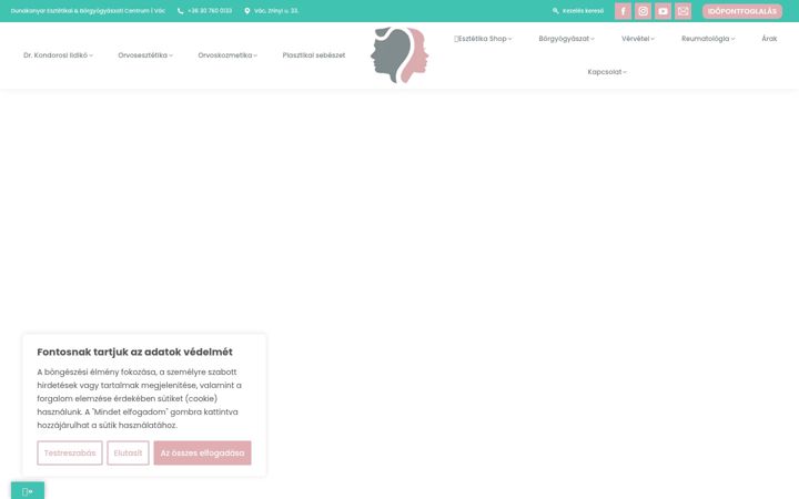 Screenshot di dunakanyaresztetika.hu