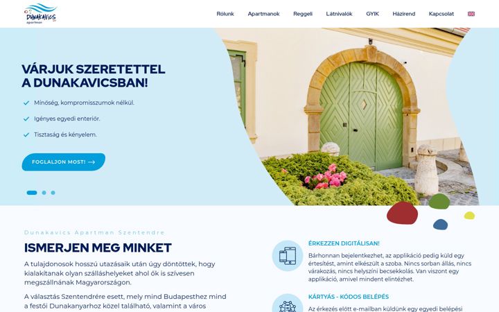 Screenshot di dunakavics13apartman.hu