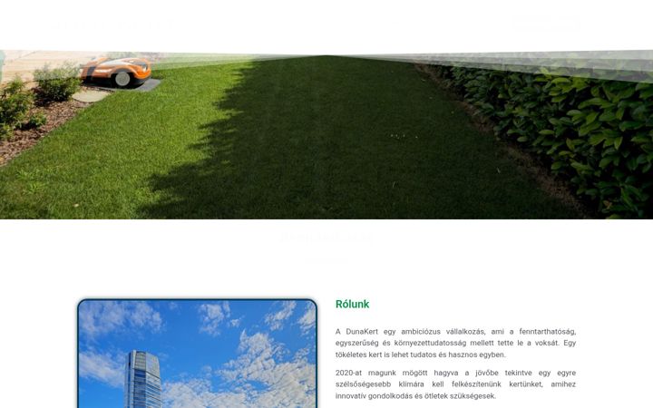 Screenshot di dunakertinfo.hu