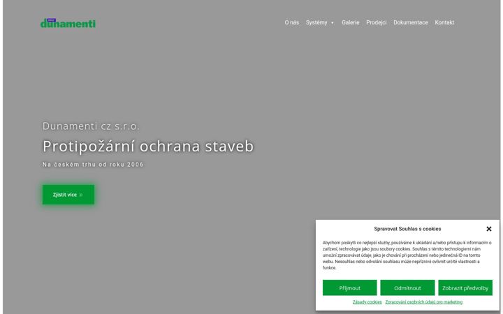 Screenshot του dunamenti.cz