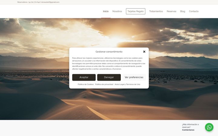 Screenshot of dunasdelrif.com