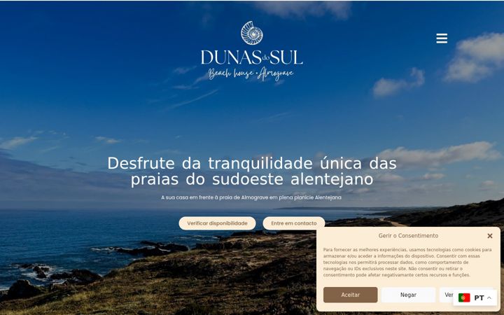 Screenshot of dunasdosul.com