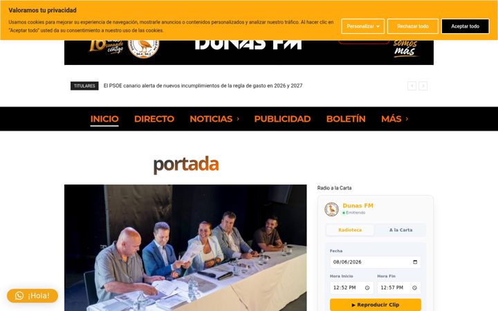 Screenshot of dunasfm.com
