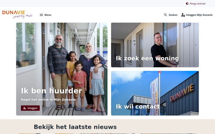 Ekrano kopija dunavie.nl