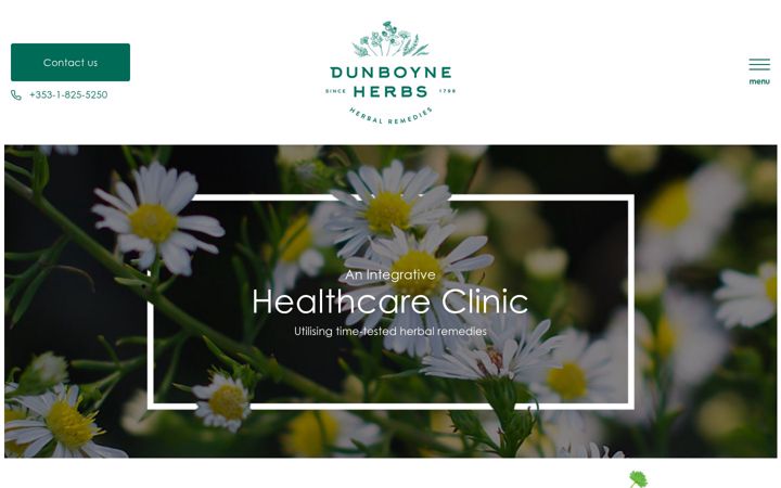 Екранна снимка на dunboyneherbs.ie