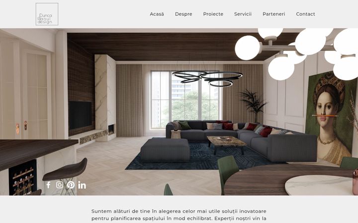 Screenshot of duncadesign.ro