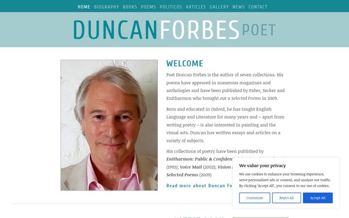 Screenshot of duncanforbes.com